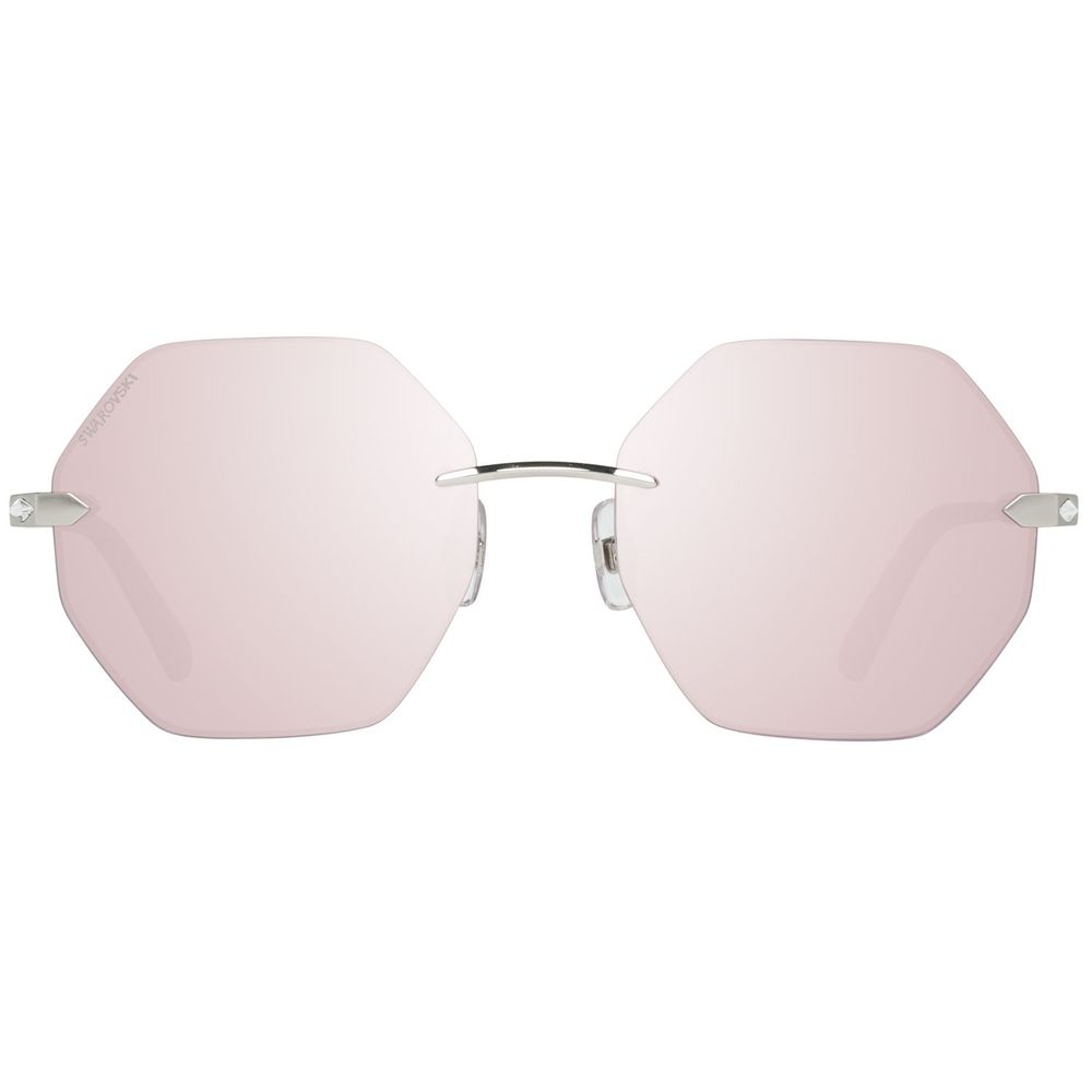 Swarovski Silberne Metall-Sonnenbrille