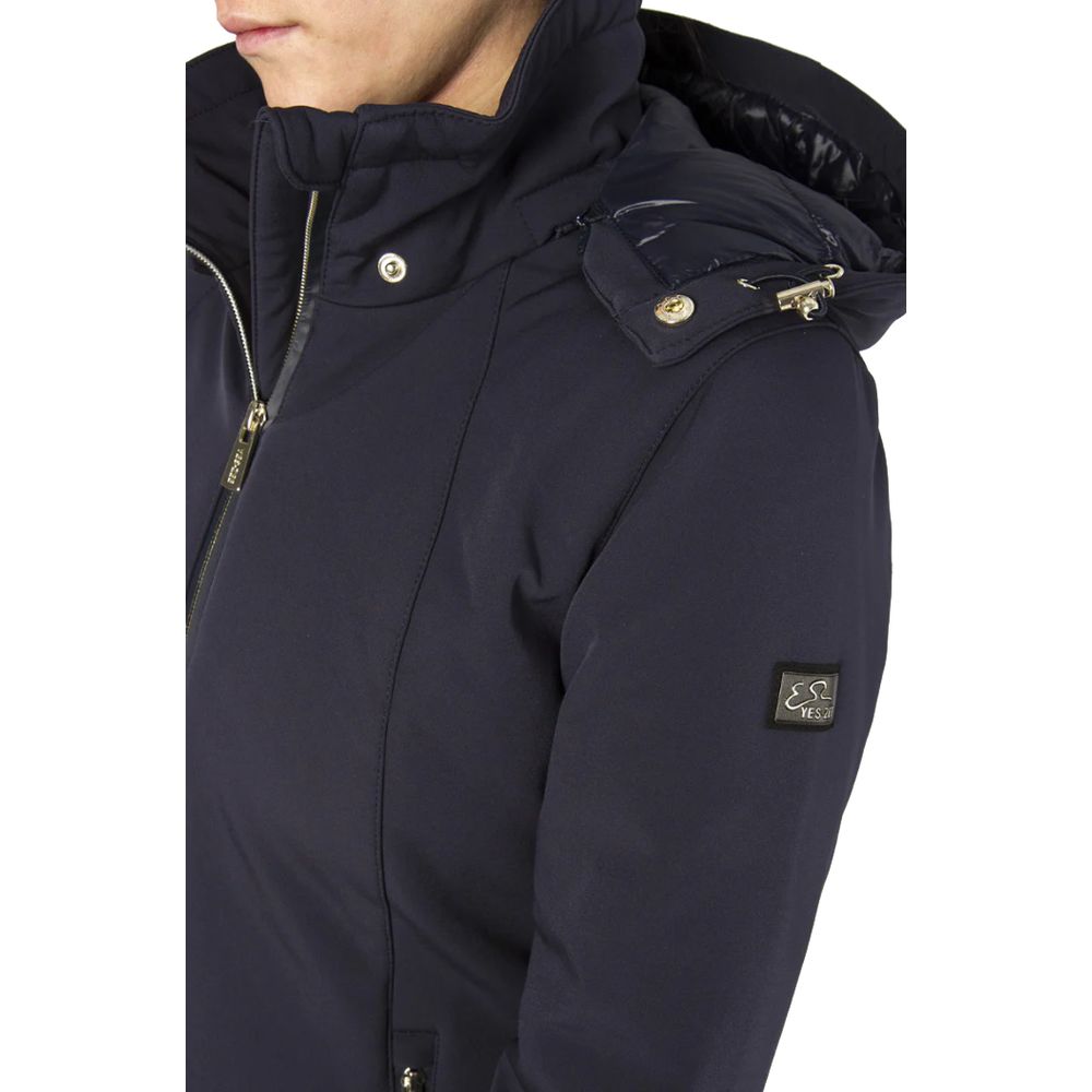 Yes Zee Blaue Polyamid Damen Jacke