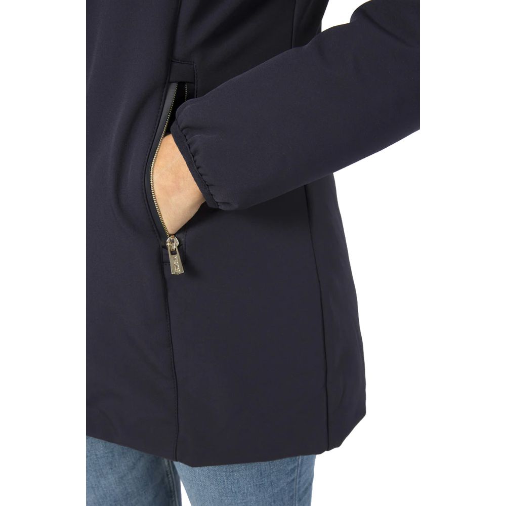 Yes Zee Blaue Polyamid Damen Jacke