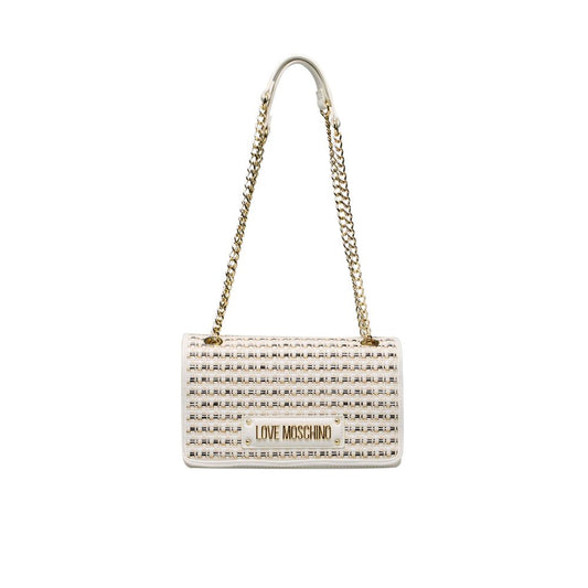 Love Moschino Weiße Polyethylen Frauen Crossbody Tasche