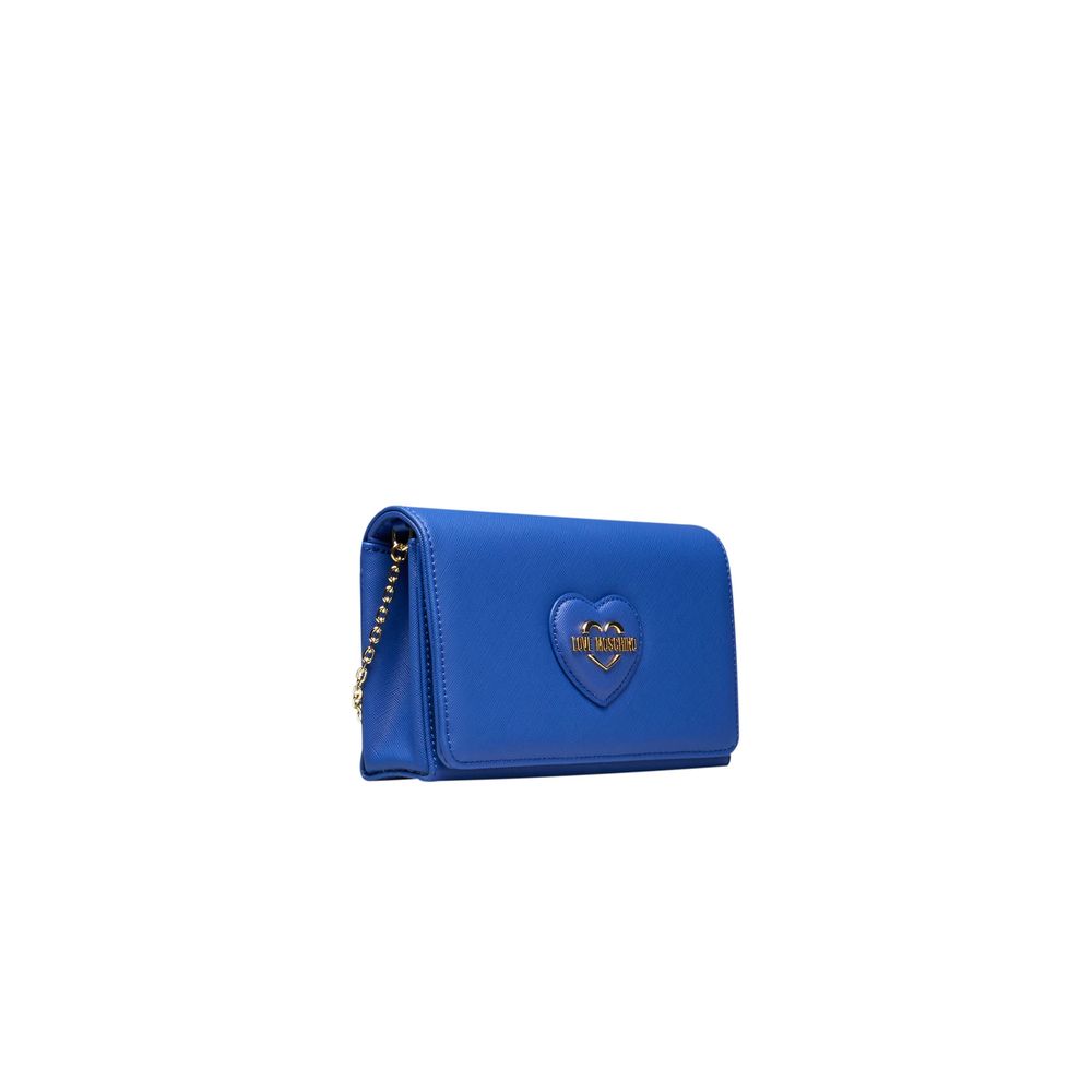 Love Moschino Blau Polyethylen Frauen Crossbody Tasche