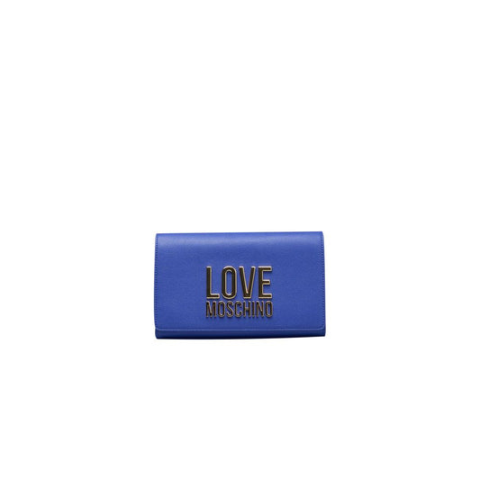 Love Moschino Blau Polyethylen Frauen Crossbody Tasche