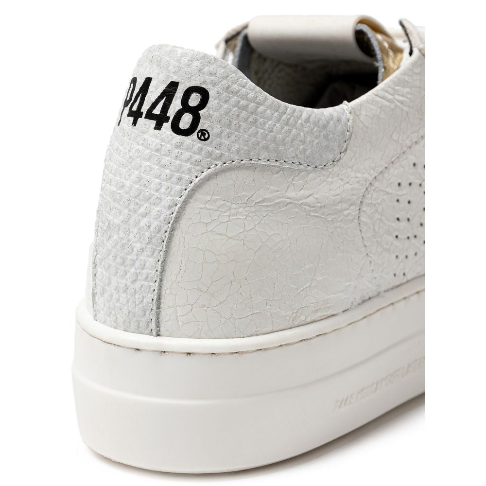 P448 Weißes Leder Sneaker