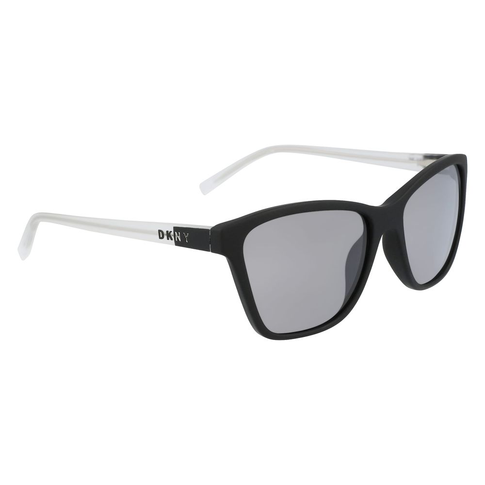 DKNY Schwarze Plastiksonnenbrille