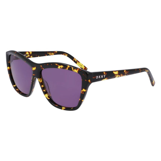 DKNY Schwarze Acetat-Sonnenbrille