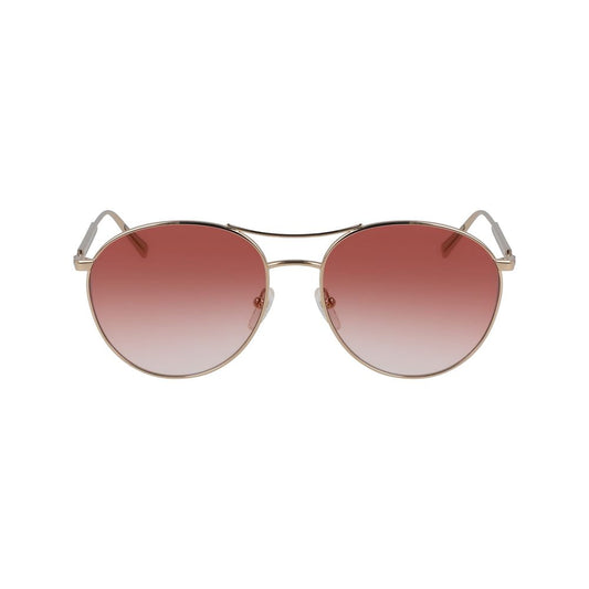 Longchamp Goldene Metall-Sonnenbrille