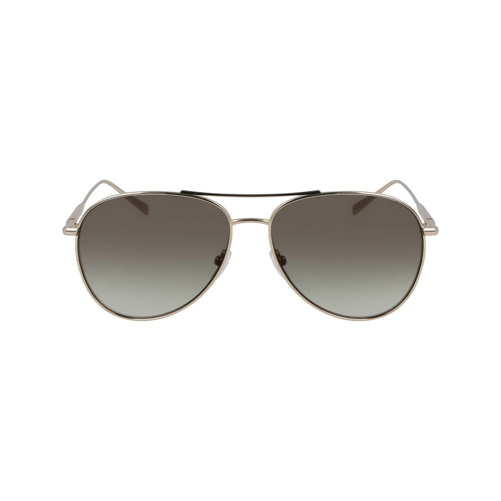 Longchamp Goldene Metall-Sonnenbrille