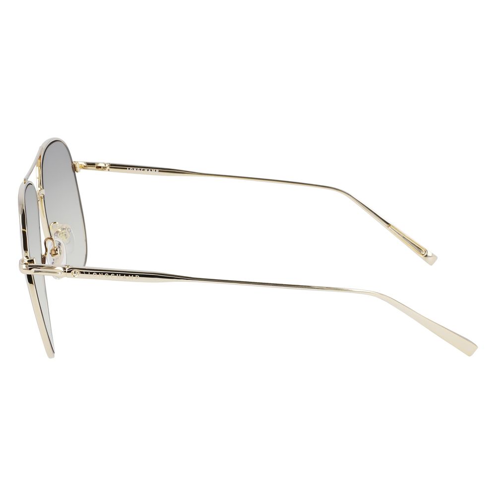 Longchamp Goldene Metall-Sonnenbrille