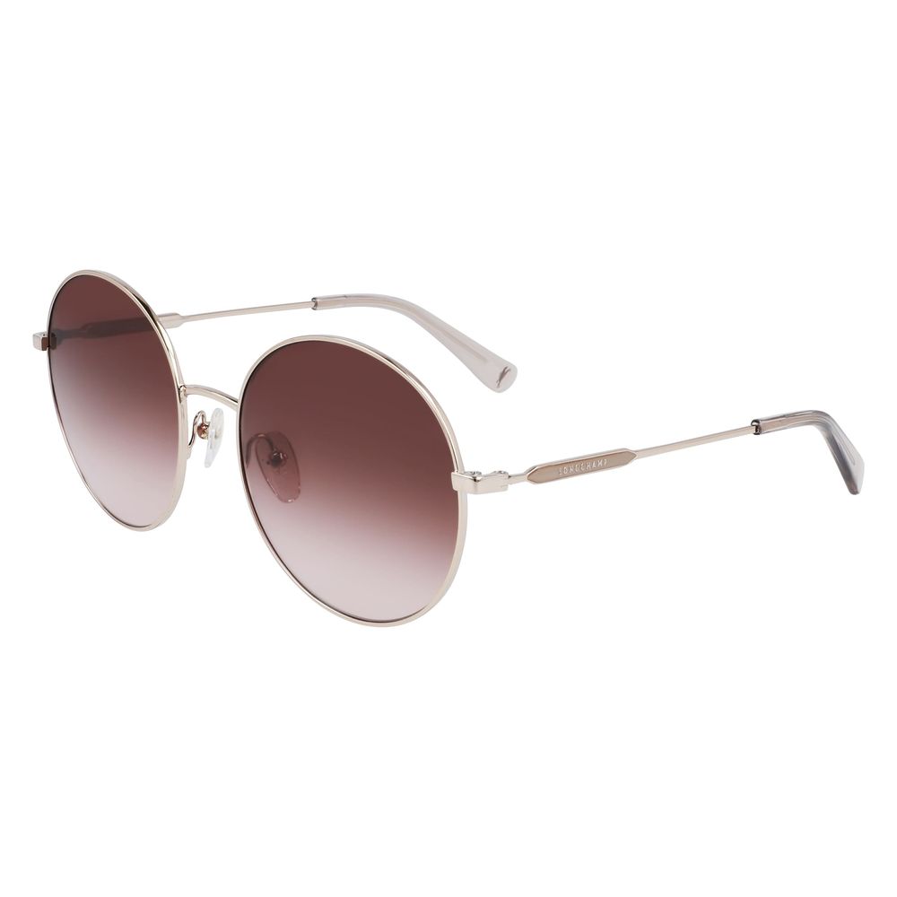 Longchamp Goldene Metall-Sonnenbrille