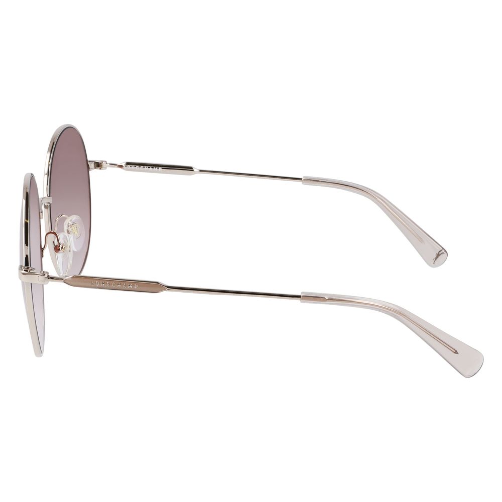 Longchamp Goldene Metall-Sonnenbrille