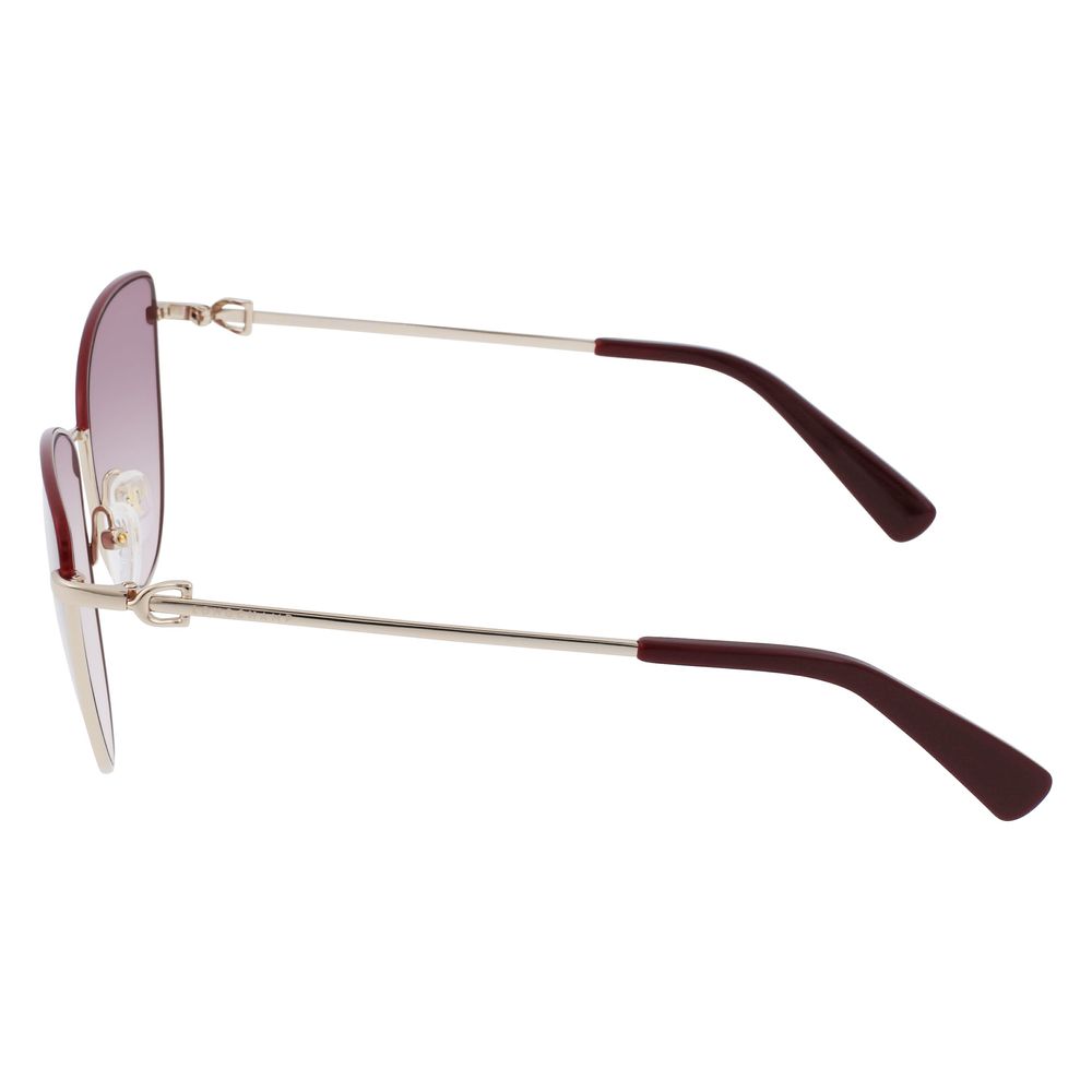 Longchamp Goldene Metall-Sonnenbrille