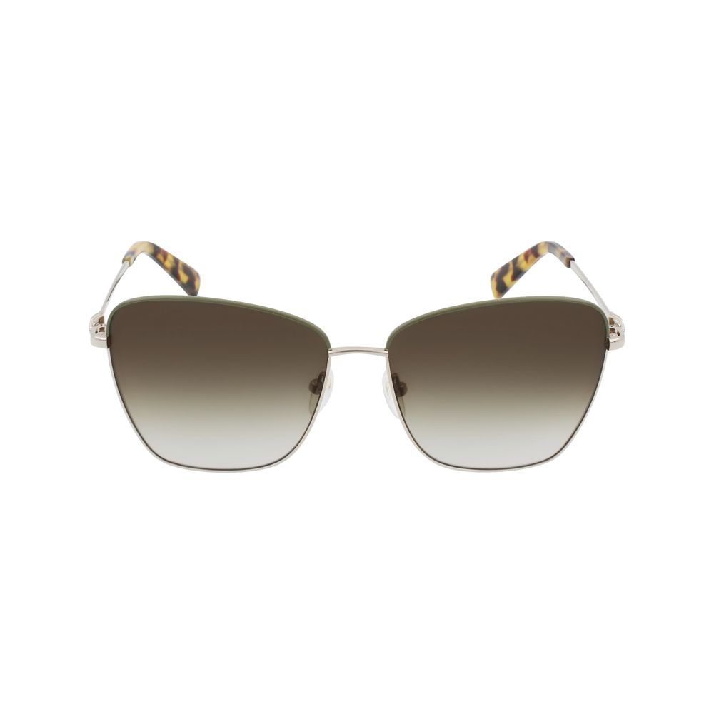 Longchamp Goldene Metall-Sonnenbrille