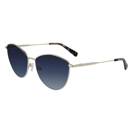 Longchamp Goldene Metall-Sonnenbrille