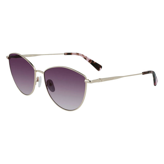 Longchamp Goldene Metall-Sonnenbrille