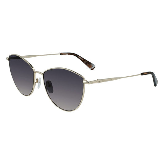 Longchamp Goldene Metall-Sonnenbrille