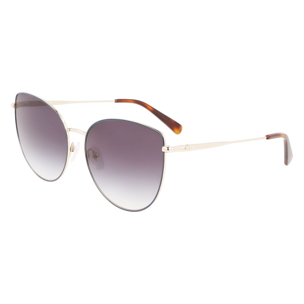 Longchamp Goldene Metall-Sonnenbrille