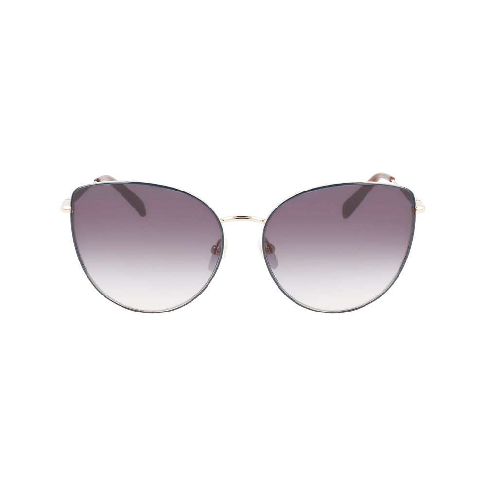 Longchamp Goldene Metall-Sonnenbrille