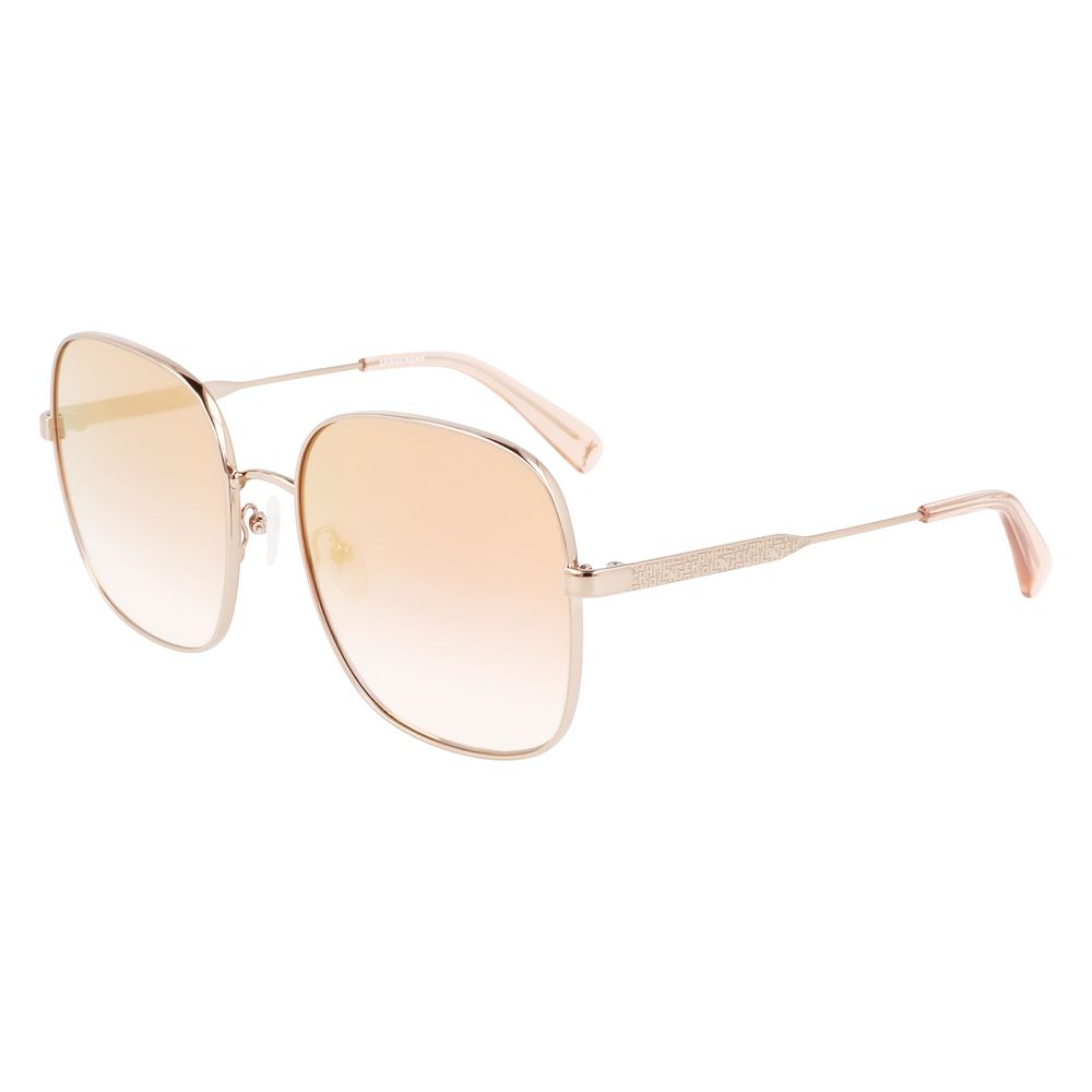 Longchamp Goldene Metall-Sonnenbrille