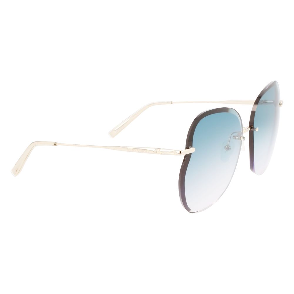 Longchamp Goldene Metall-Sonnenbrille