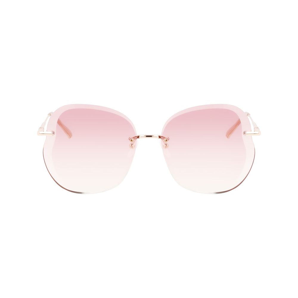 Longchamp Roségoldene Metall-Sonnenbrille