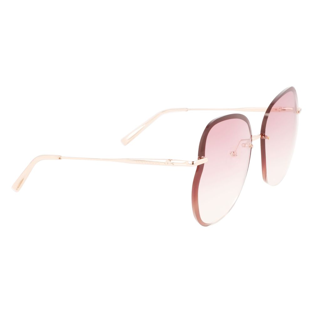 Longchamp Roségoldene Metall-Sonnenbrille