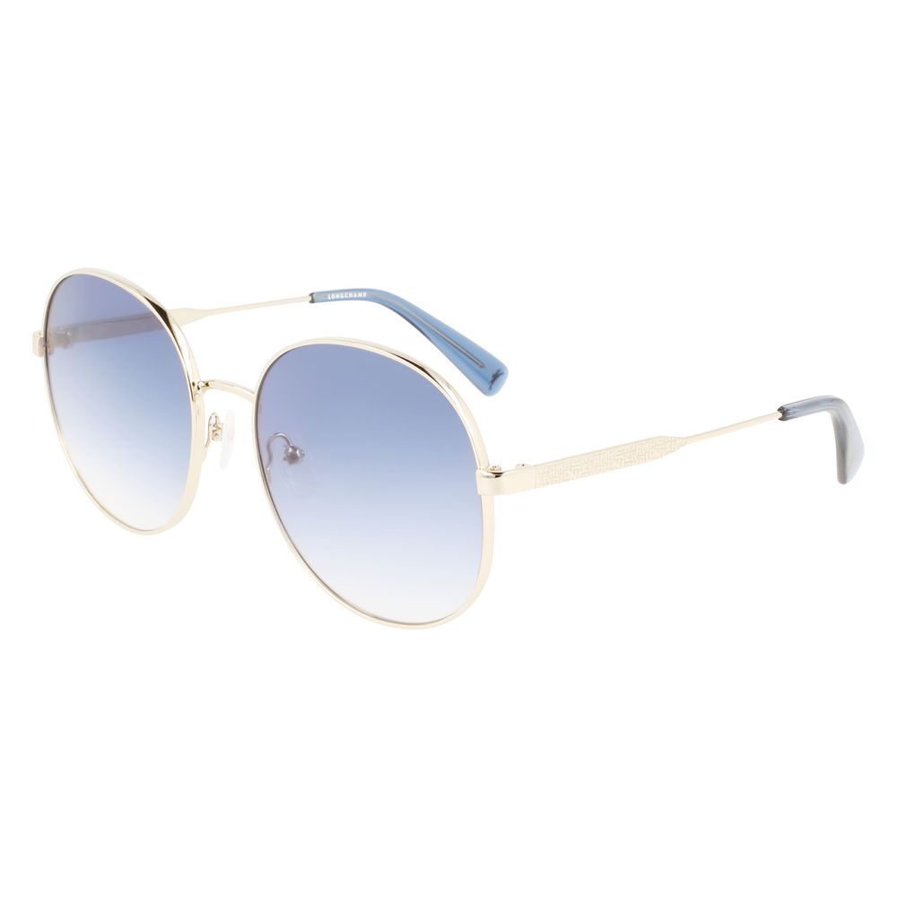 Longchamp Goldene Metall-Sonnenbrille