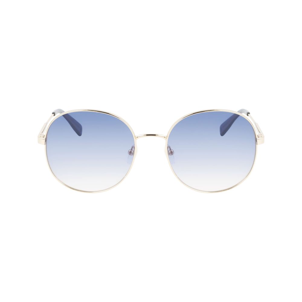 Longchamp Goldene Metall-Sonnenbrille