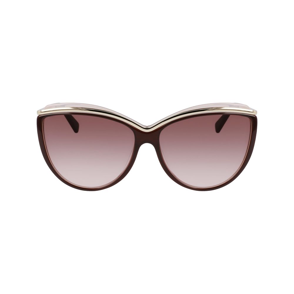 Longchamp Braune Acetat-Sonnenbrille