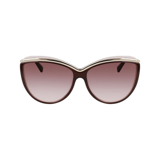 Longchamp Braune Acetat-Sonnenbrille