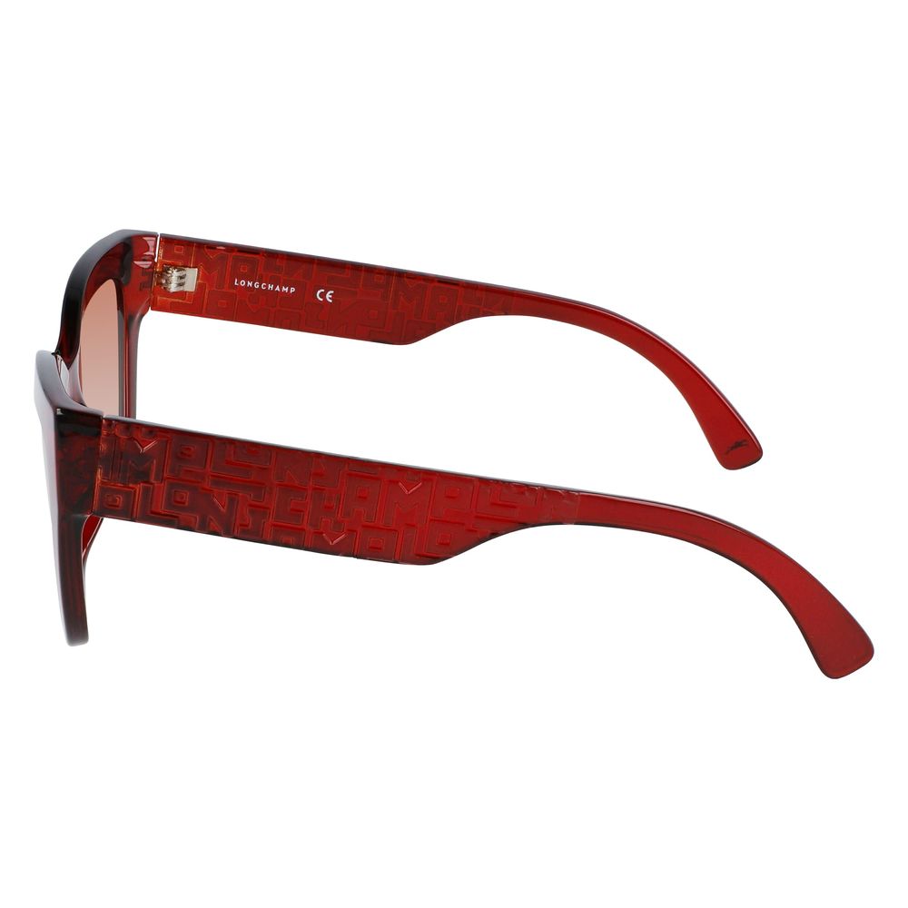 Longchamp Rot gespritzte Sonnenbrille