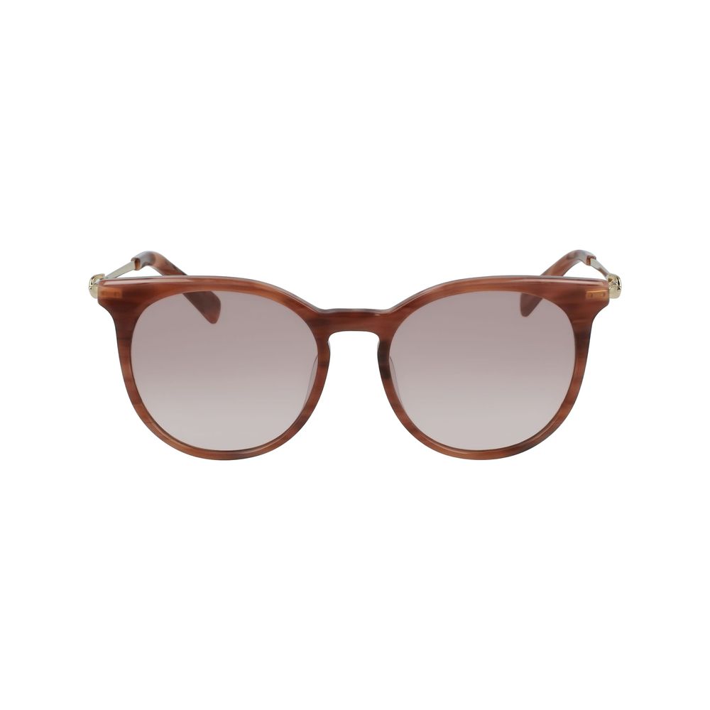 Longchamp Braune Acetat-Sonnenbrille