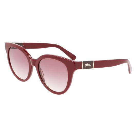 Longchamp Rote Acetat-Sonnenbrille