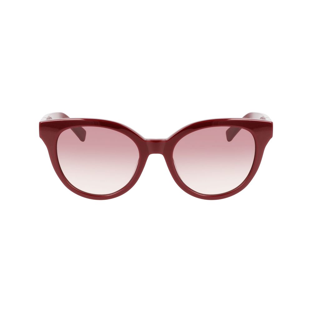 Longchamp Rote Acetat-Sonnenbrille