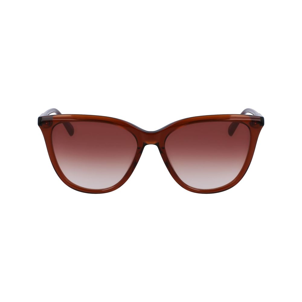 Longchamp Braune Acetat-Sonnenbrille