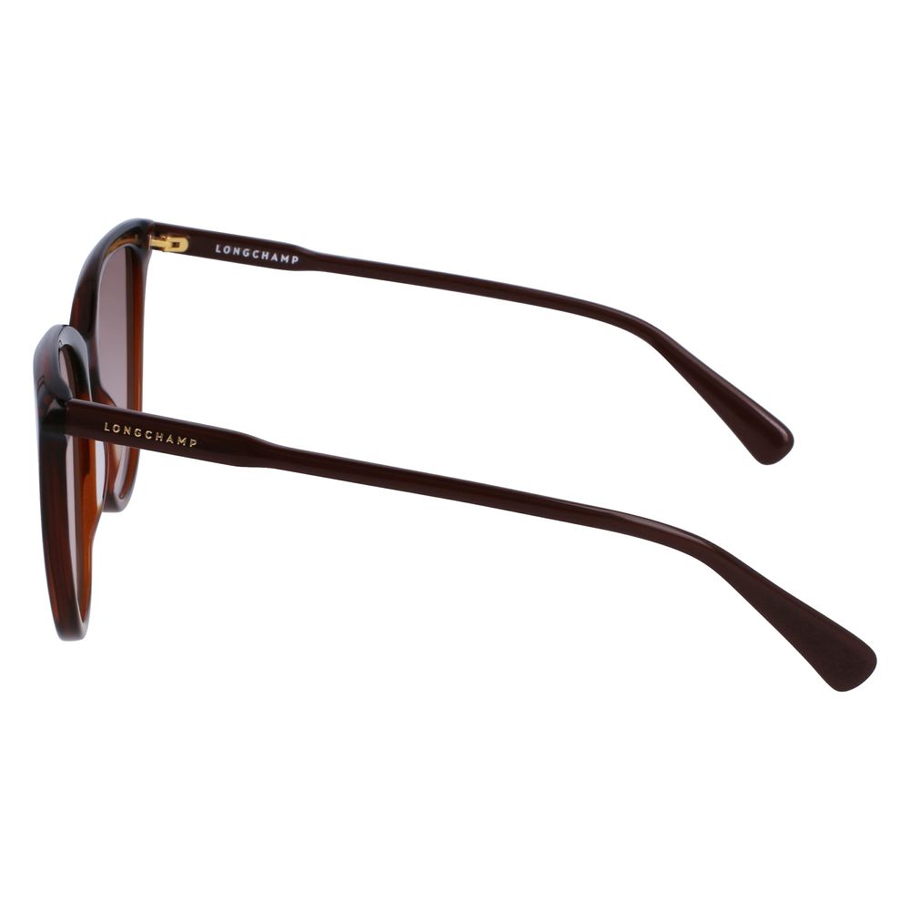 Longchamp Braune Acetat-Sonnenbrille