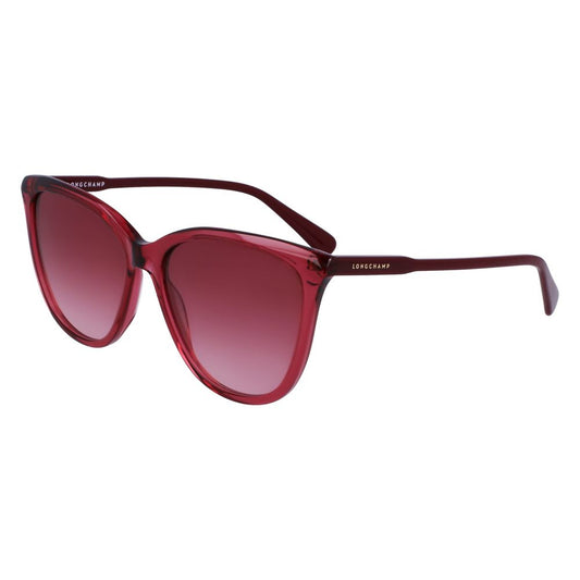 Longchamp Rote Acetat-Sonnenbrille