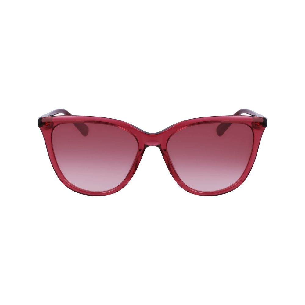 Longchamp Rote Acetat-Sonnenbrille