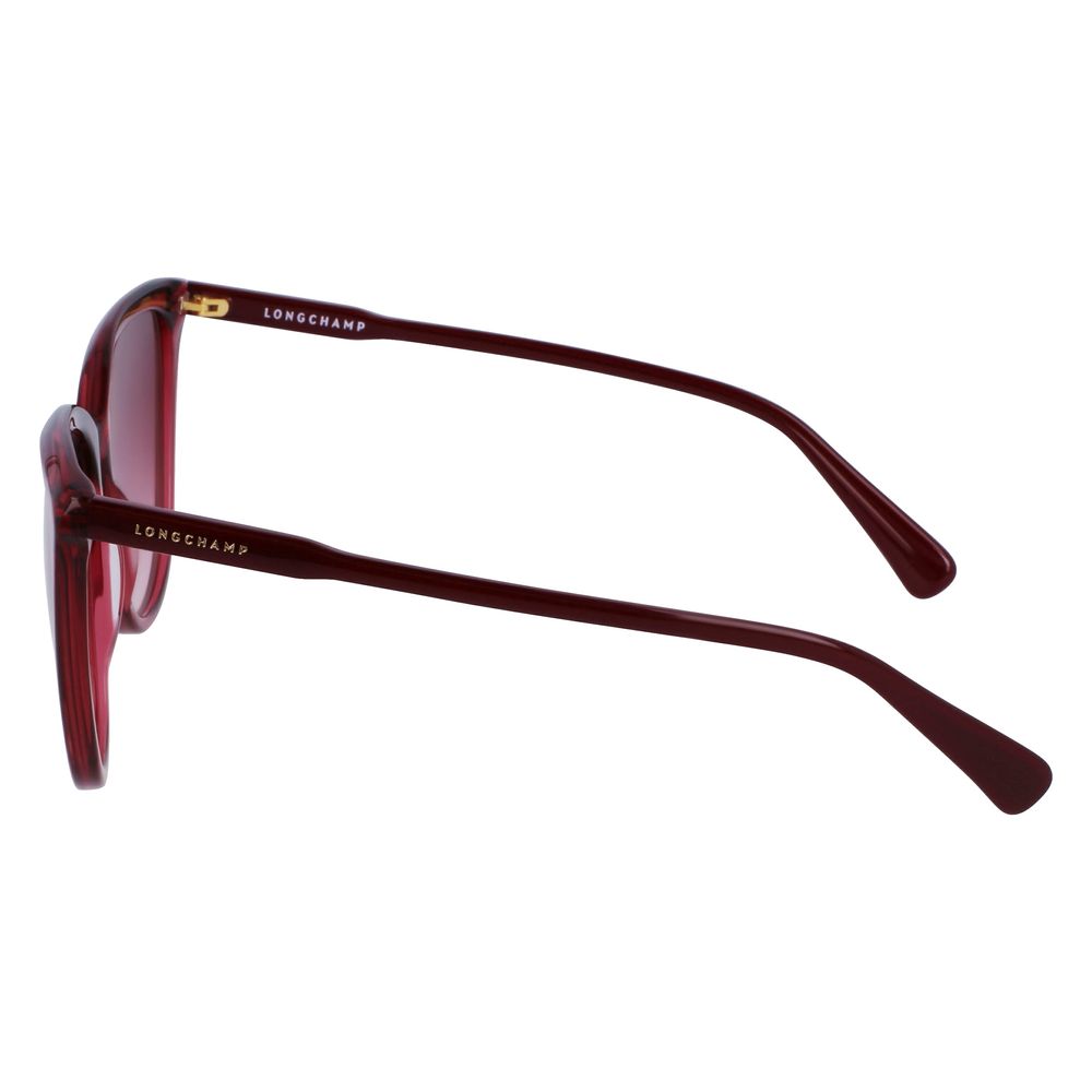 Longchamp Rote Acetat-Sonnenbrille