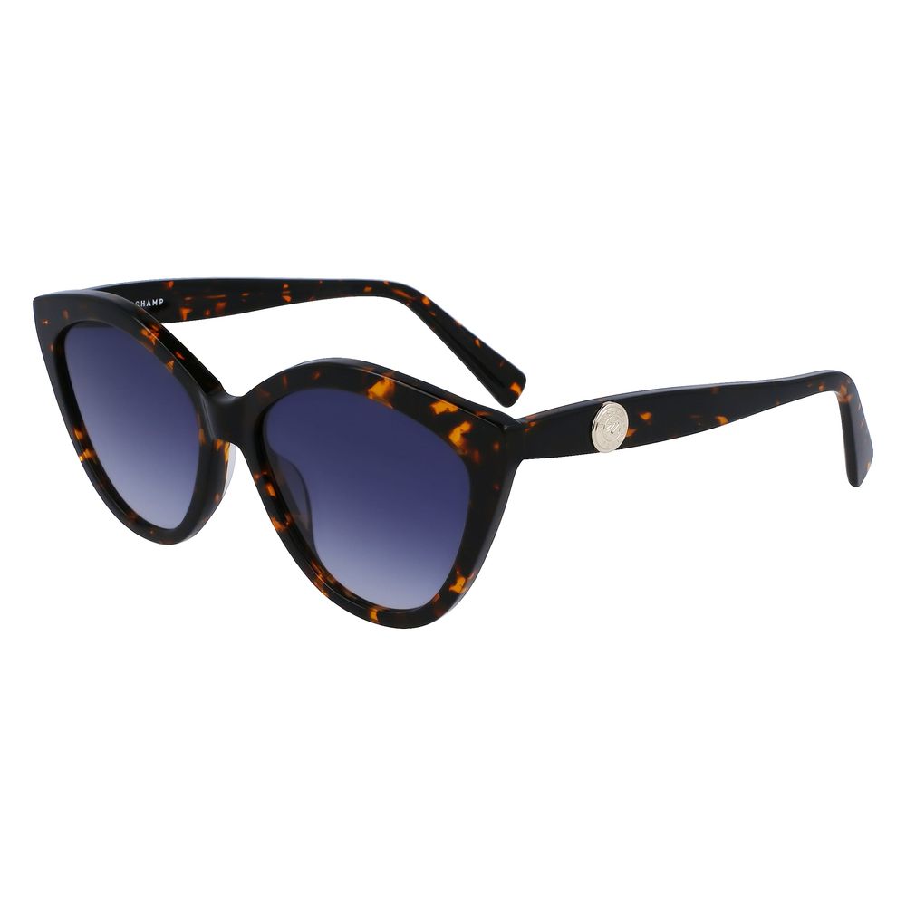 Longchamp Braune Acetat-Sonnenbrille