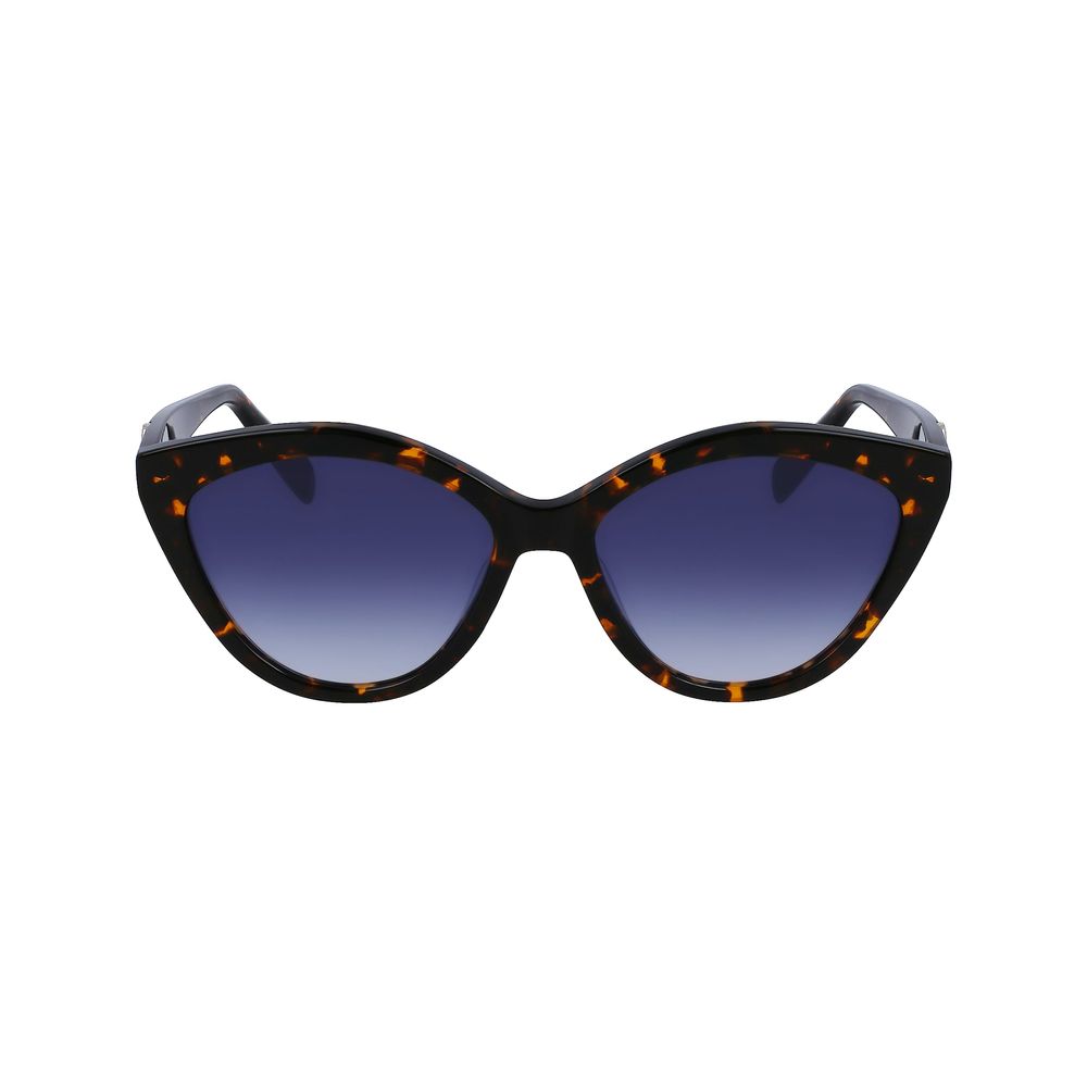 Longchamp Braune Acetat-Sonnenbrille