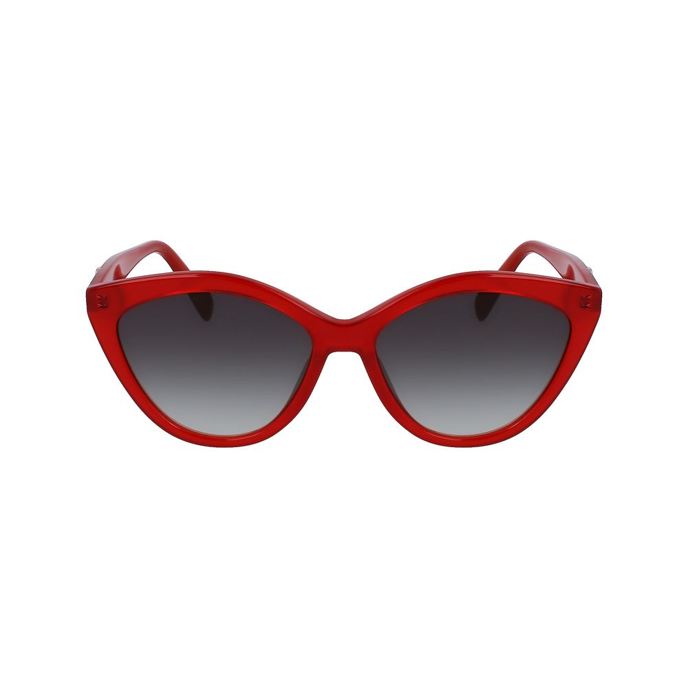 Longchamp Rote Acetat-Sonnenbrille