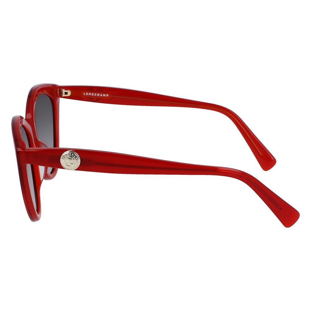 Longchamp Rote Acetat-Sonnenbrille