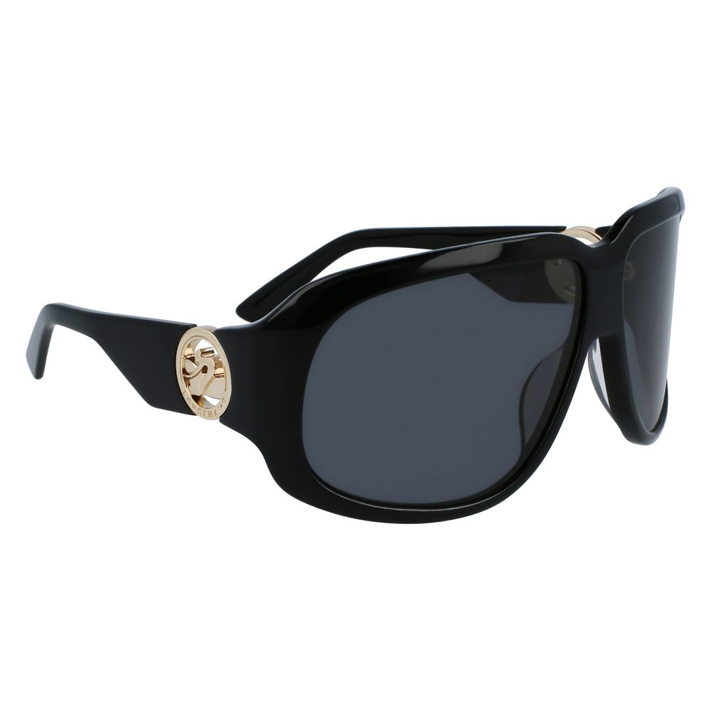 Longchamp Schwarze Acetat-Sonnenbrille