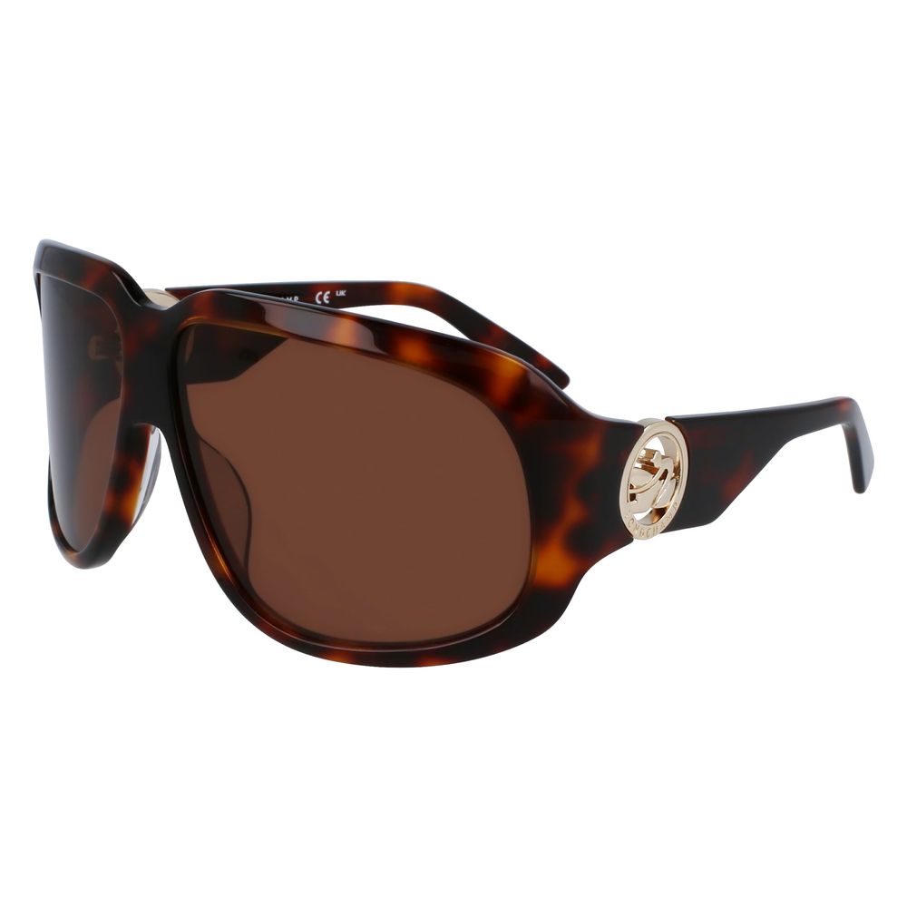 Longchamp Braune Acetat-Sonnenbrille