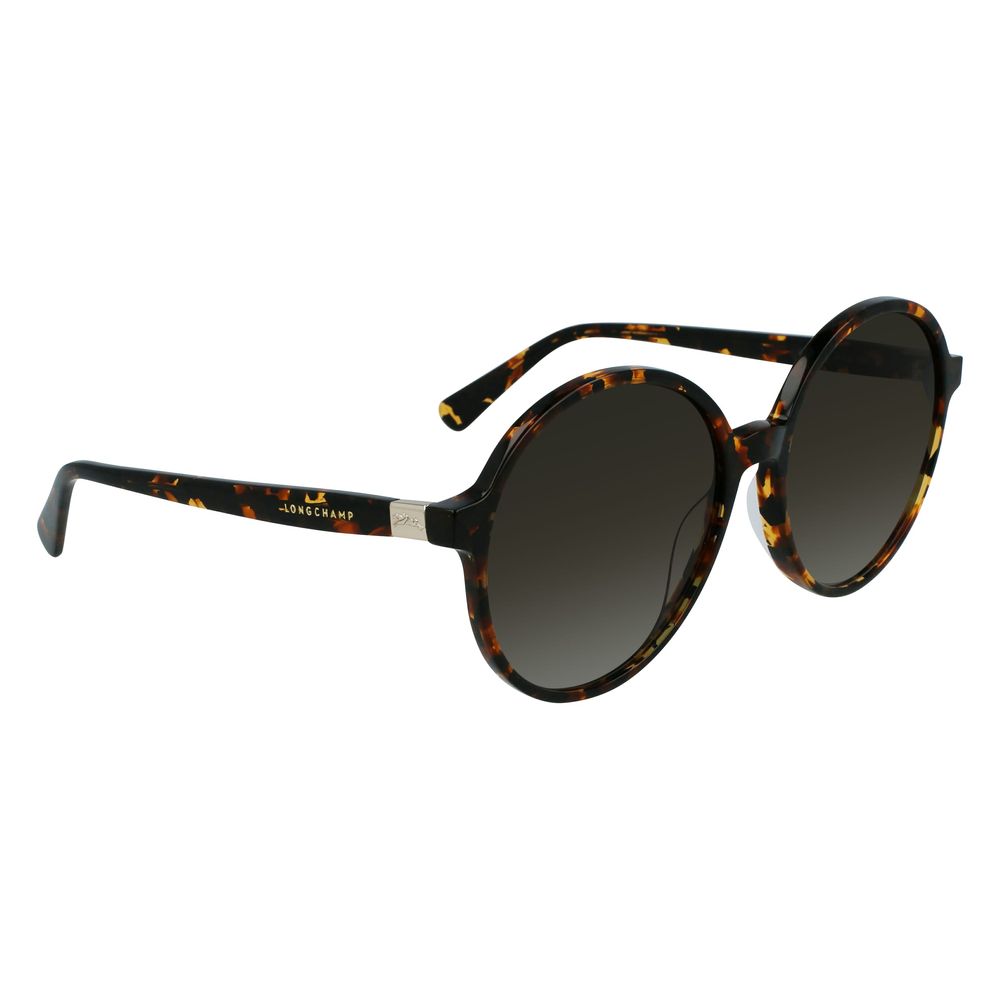 Longchamp Braune Acetat-Sonnenbrille