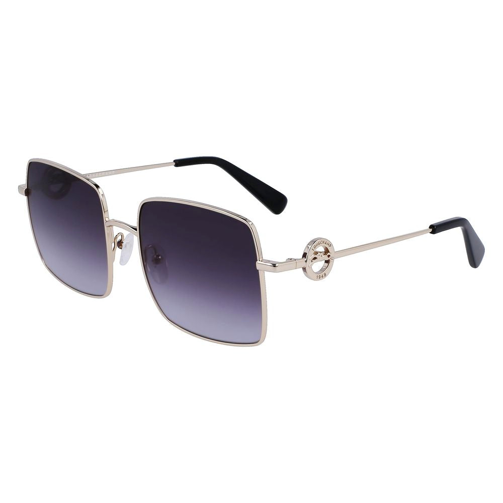 Longchamp Goldene Metall-Sonnenbrille