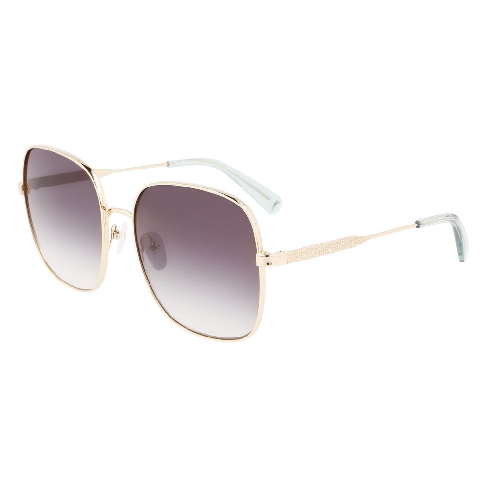 Longchamp Gelbe Metall-Sonnenbrille