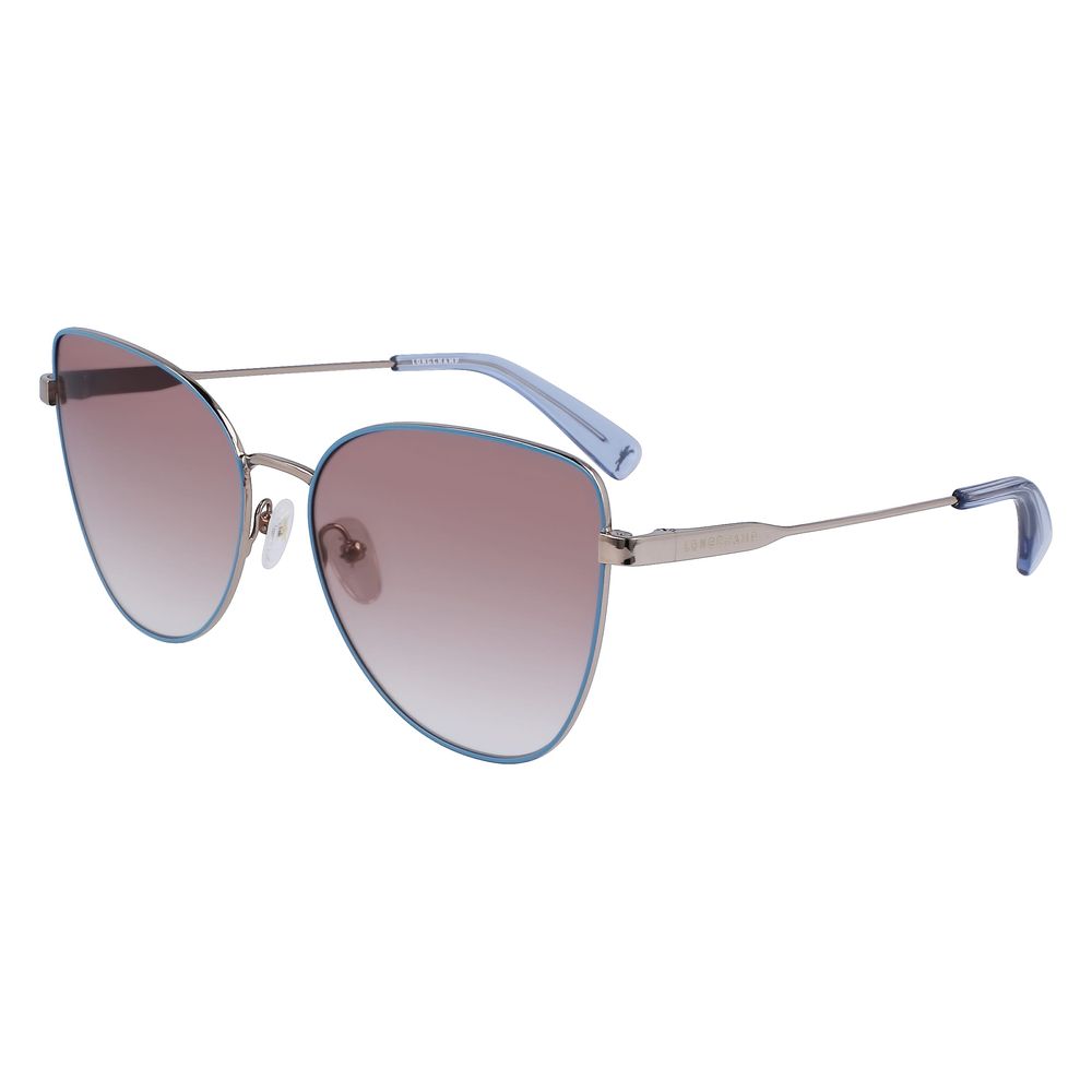 Longchamp Gelbe Metall-Sonnenbrille