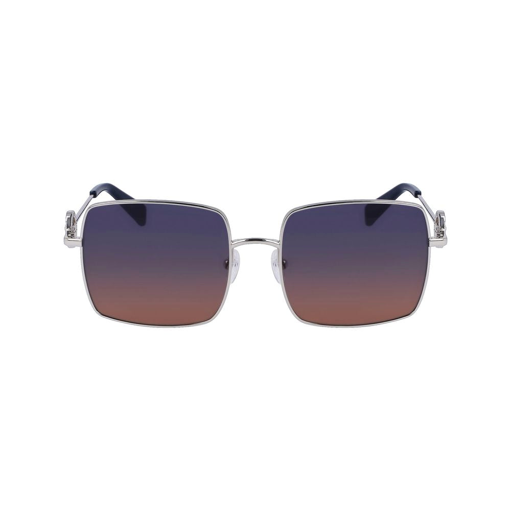 Longchamp Graue Metall-Sonnenbrille