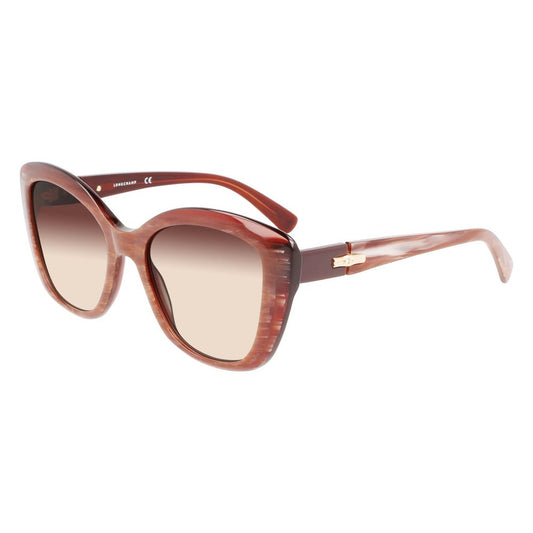 Longchamp Rote Acetat-Sonnenbrille